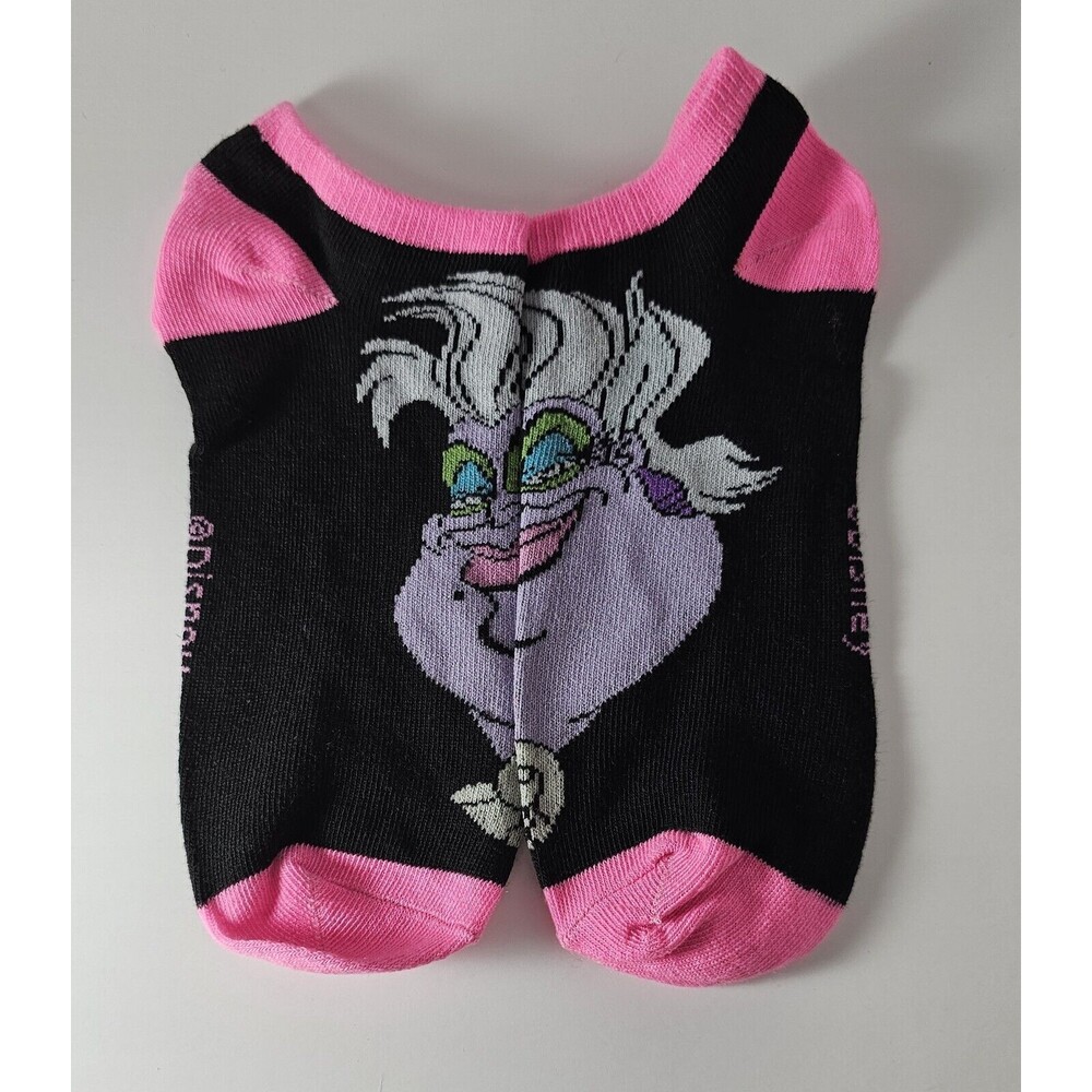 Disney Villains 5 Pair Low Socks CRUELLA SCAR EVIL STEPMOTHER URSULA